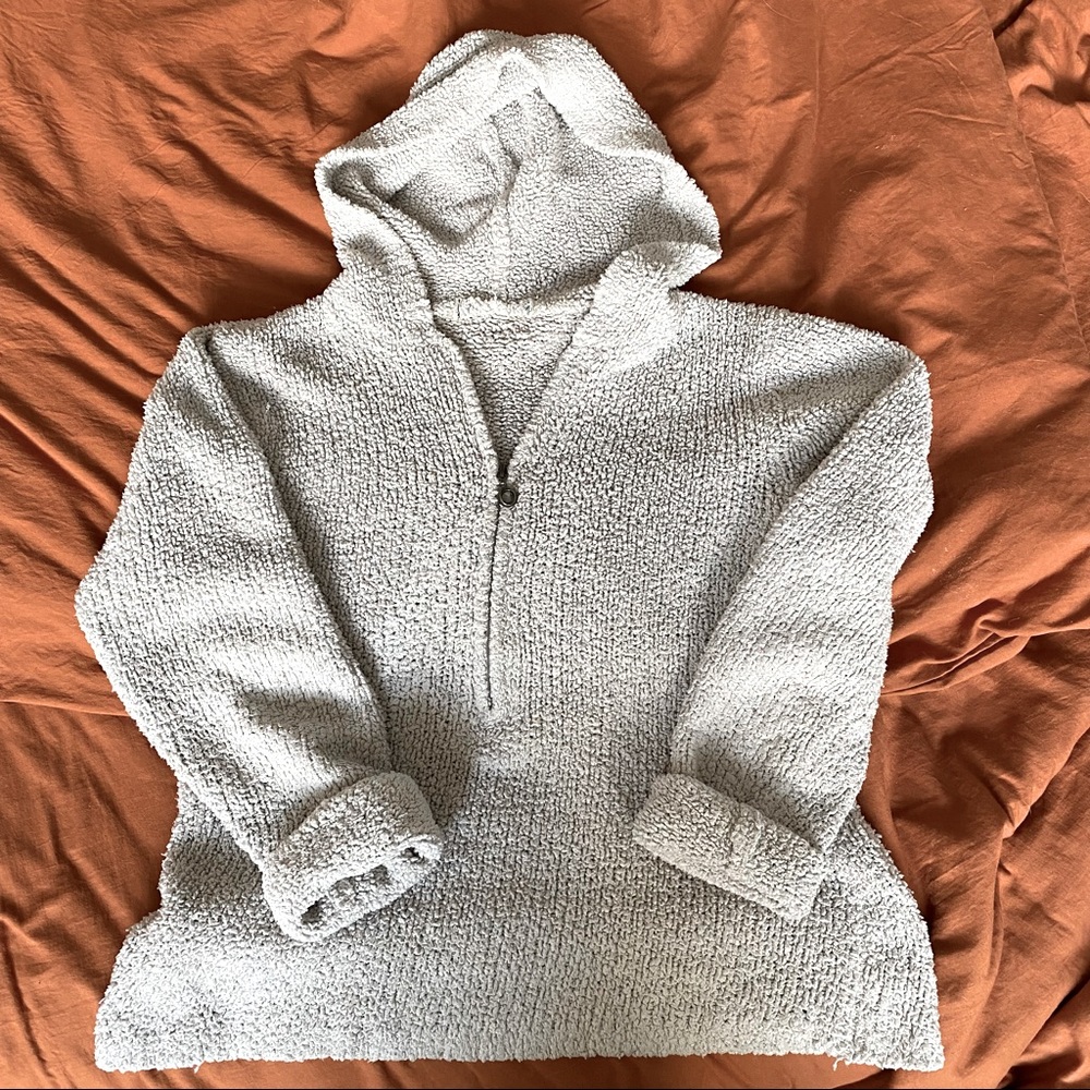 Cream Half-Zip Hoodie